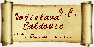Vojislava Ćaldović vizit kartica